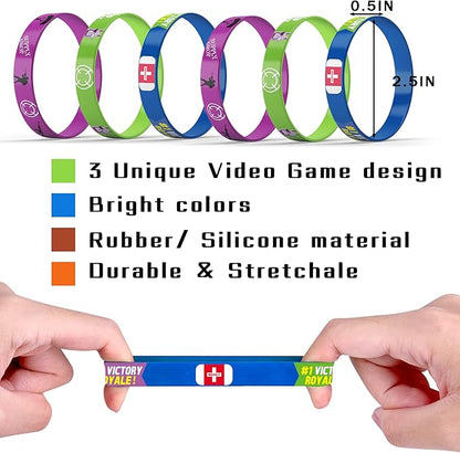 Video Games Bracelets Silicone Wristband 30Pcs Llama Theme Party Decorations Supplies for Video Games Llama Gamer Birthday Party Favors