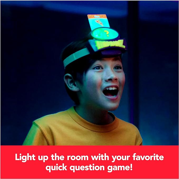 Hedbanz Lightspeed Game with Lights & Sounds Family Games Games for Family Game Night Kids Games Card Games for Families & Kids Ages 6 and up
