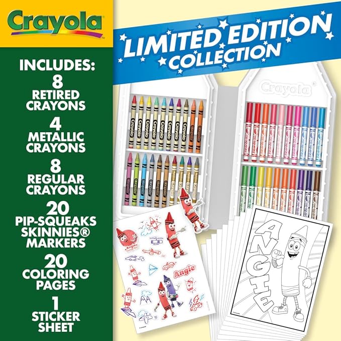 Crayola Coloring Set with Limited Edition Red Art Case, Limited Edition Crayons, 50+ Pieces, Gifts for Kids