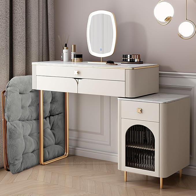 Comfy Saucer Chair, Foldable Living Room Chairs, Soft Faux Fur Lounge Chair for Bedroom, Reading Chairs for Adults, Kids, X-Large (Grey)