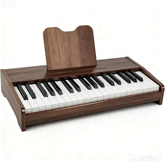 Kids Wooden Piano Keyboard with 37 Keys & Music Stand – Digital Educational Toy for Toddlers Boys Girls, Ages 3+, Ideal Musical Instrument Gift