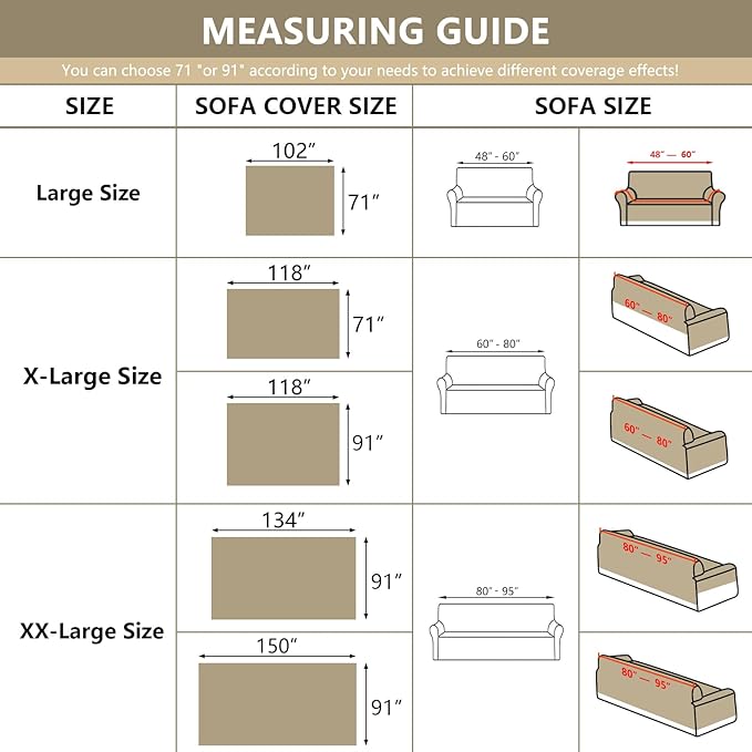 MYSKY HOME Sofa Cover for Dogs Washable for Sofa Boho Couch Cover Cover for Sofa Couch Cover Blanket Couch Cover Thick Durable Sectional Couch Covers Furniture Protector, 91"x 150", Light Gery