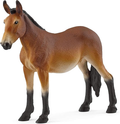 Schleich Farm World - Large 5" Mule Toy for Kids. Realistic, Hand-Painted Farm Animal Toys for Boys and Girls. Fun Educational Figure for Screen-Free, Imaginative Learning for Children Ages 3+ 14887