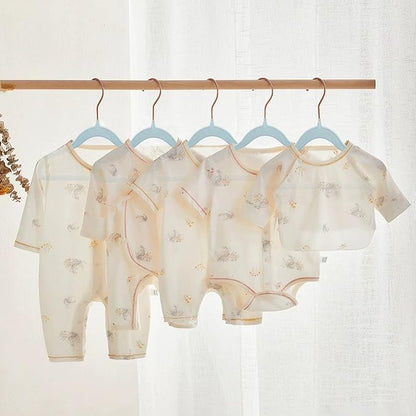 Baby Velvet Hangers, 52 Packs Kids Clothes Hangers, Non-Slip Childrens Hangers with Shoulder Notches, Storage Organizer Clothing Hangers for Infant and Toddler Blue (Rose Gold Hook)