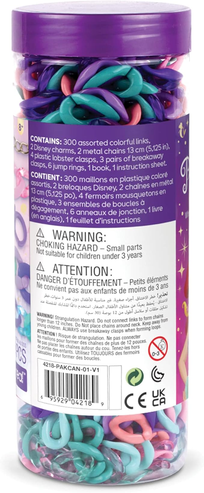 Make It Real Disney Princess Ariel’s Whozits & Whatzits DIY Necklace & Bracelet Kit - Jewelry Making Set for Girls 8+