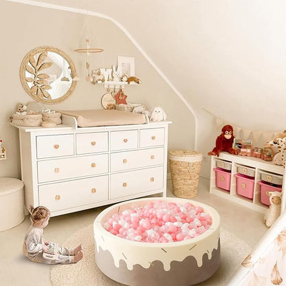 GOGOSO Ball Pit Balls,Plastics Balls for Ball Pit, Stars Hearts Shape for PastelBall for Toddlers Kids