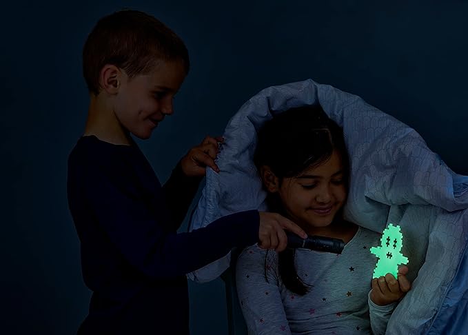 Plus-Plus - Glow Colour Mix - 600 Pieces - Building Blocks, Building, Developing Toys for Kids, STEM, STEAM, Produced in Denmark