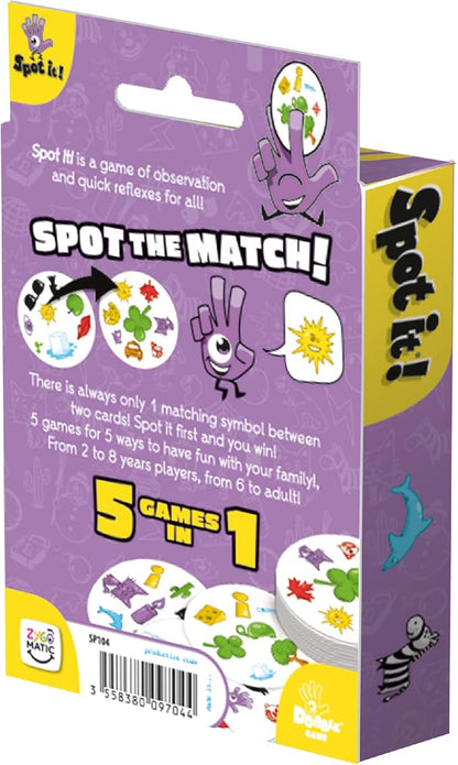 Asmodee Spot It! Classic (Pocket) - Fast-Paced Observation and Matching Game for The Whole Family! Convenient for Travel, Great Gift for Kids, Ages 6+, 2-8 Players, 15 Minute Playtime