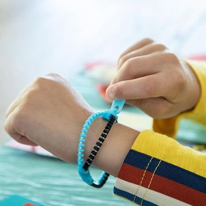 Peaceable Kingdom Valentines Cards for Kids Classroom, Set of 28 Valentines Day Gifts - Zipper Friendship Bracelets