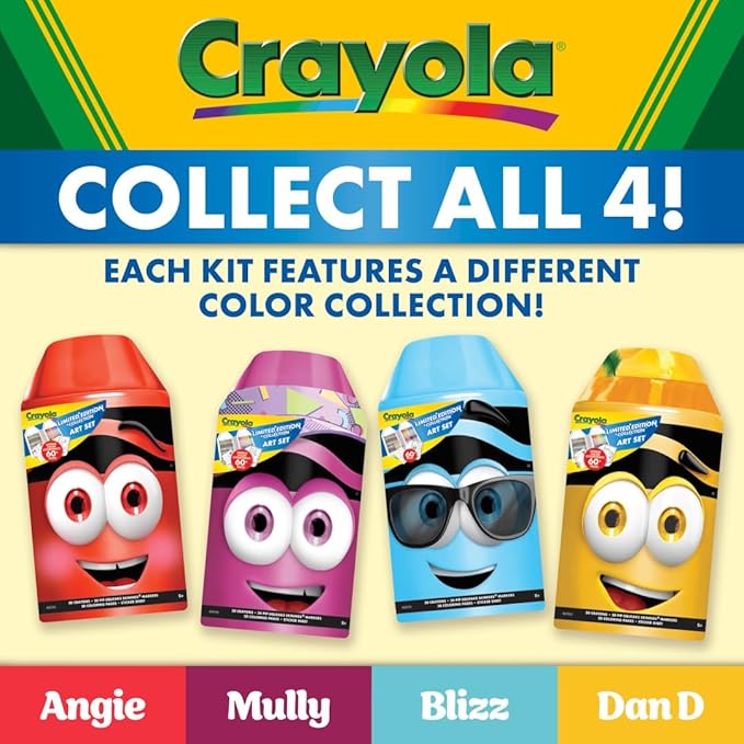 Crayola Coloring Set with Limited Edition Red Art Case, Limited Edition Crayons, 50+ Pieces, Gifts for Kids