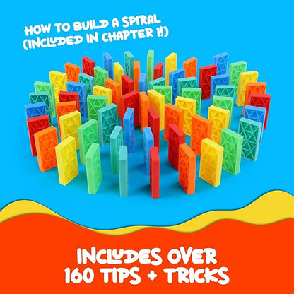 Bulk Dominoes Kinetic Domino Kit | Dominoes Set, STEM STEAM Small Toys, Family Games for Kids, Kids Toys and Games, Building, Toppling, Chain Reaction Sets (Jumpstarter)