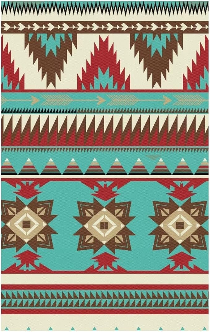 Navajo Aztec Sofa Headrest Covers Fabric Recliner Covers Pet Scratch Resistant Couch Headrest Covers Furniture Protector for Living Room 1 Pcs