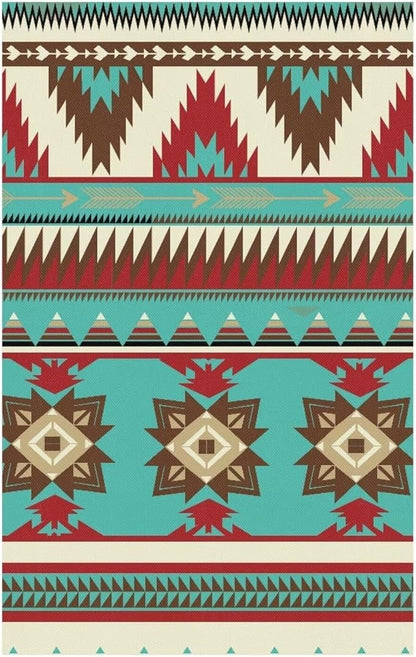 Navajo Aztec Sofa Headrest Covers Fabric Recliner Covers Pet Scratch Resistant Couch Headrest Covers Furniture Protector for Living Room 2 Pack