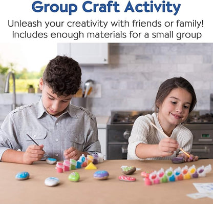 Creativity for Kids Holiday Hide & Seek Rock Painting Kit: Christmas Crafts for Kids Ages 6-8+, Kids Christmas Gifts & Activities, Craft Kits with 10 Rocks, Holiday Crafts for kids