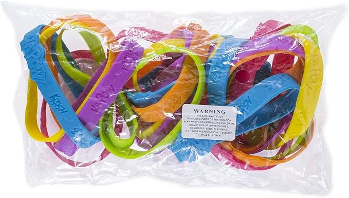 24 Assorted Superhero Comic Quotes & Sayings Colorful Rubber Jelly Bracelets for Children Birthdays, Party Favors, Kid's Goody Bags By Super Z Outlet