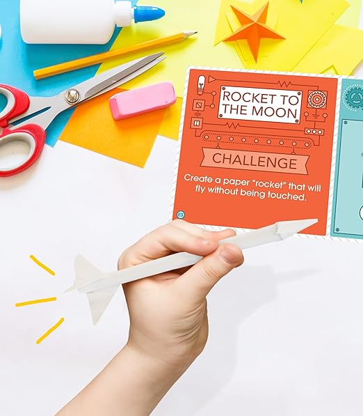 Carson Dellosa Stem Challenges Learning Cards Kit, 30 Science Projects, Stem Kits for Kids Ages 8-12, Science Experiments, Hands-On Activities for Homeschool or Classroom, Grades 2-5