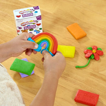 Colorations Non-Hardening Clay - 12 Sets, 6 Colors Each