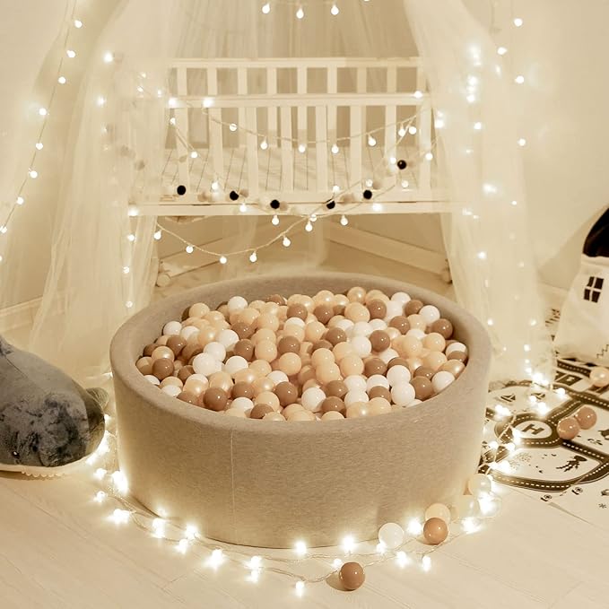 GOGOSO Baby Ball Pit Balls Pack of 100 for Toddlers - BPA&Phthalate Free Non-Toxic Crush Proof Ocean Ball Soft Plastic Balls for 1 2 3 4 5Years Toddlers Baby Kids Birthday Pool Tent Party