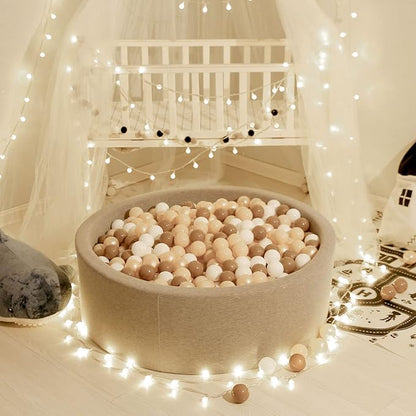 GOGOSO Baby Ball Pit Balls Pack of 100 for Toddlers - BPA&Phthalate Free Non-Toxic Crush Proof Ocean Ball Soft Plastic Balls for 1 2 3 4 5Years Toddlers Baby Kids Birthday Pool Tent Party