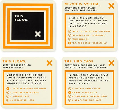Brass Monkey Bizarre Video Game Trivia – Trivia Card Game Set with 200 Unique Questions About Bizarre Video Game Trivia