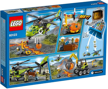 LEGO City Volcano Explorers 60123 Volcano Supply Helicopter Building Kit (330 Piece)