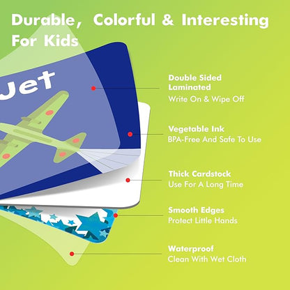 Hebayy CVC Word Matching Game, 72 PCS CVC Words Memory Matching Cards for Toddlers 36 Pairs Memory Cards Educational Toys for Preschool Boys & Girls 4 5 6 Years Old