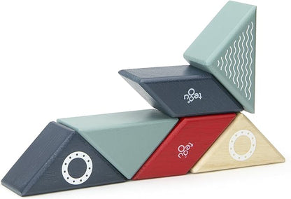 6 Piece Tegu Travel Pal Magnetic Wooden Block Set, Tugboat
