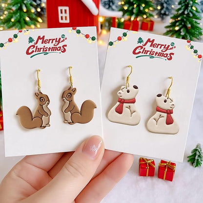 8Pcs Forest Animals Polymer Clay Cutters Set – Mini Earring & Keychain Clay Cutters for Jewelry Making, Craft Tools Gift for Women