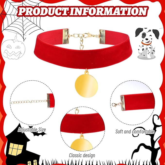 101 Days of School Dalmatian Costume Include Headband Choker Tail Tutu Skirt Knee Socks and Felt Stickers