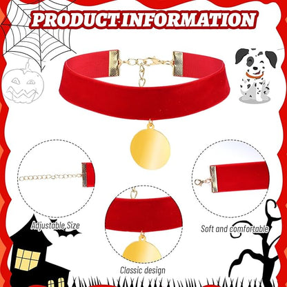 101 Days of School Dalmatian Costume Include Headband Choker Tail Tutu Skirt Knee Socks and Felt Stickers