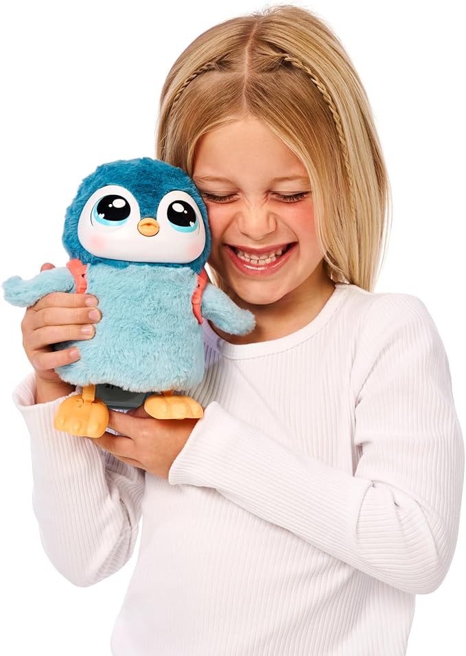 Little Live Pets Walking Penguin My Pet Waddles, Interactive Plush Penguin with 25+ Sounds and Detachable Leash, Toy Penguins for Kids of Ages 5+