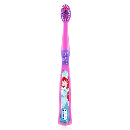 Oral-B New Princess Toothbrush for Little Girls, Children 3+, Extra Soft, Characters Vary - Pack of 6 (Characters Vary)