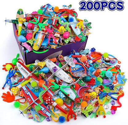 Amy&Benton 200PCS Treasure Box Toys Classroom Prizes Kids Birthday Party Favors Goodie Bag Fillers Pinata Stuffers Prize Box Items Gift Bag Fillers