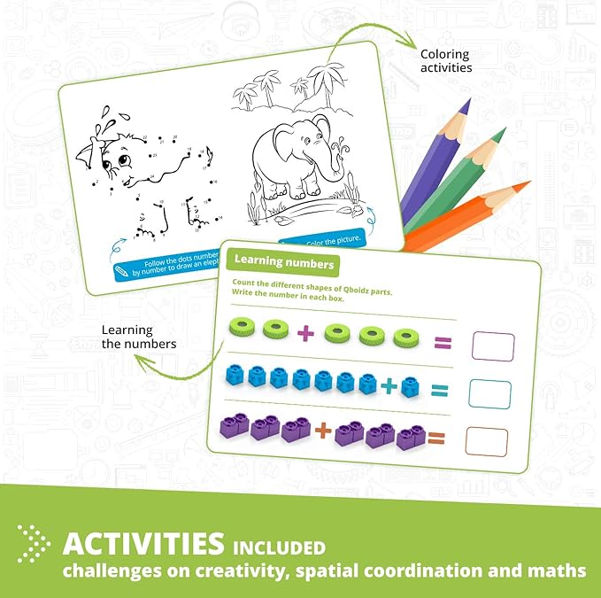 Engino STEAM Maker Junior 10 Model Set, Stackable Building Blocks, STEM Building Toys, Educational Toys for Kids 4+, Gift for Boys & Girls