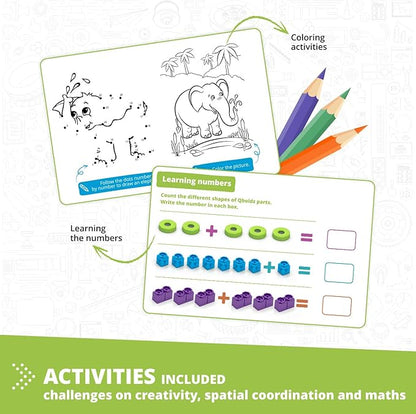 Engino STEAM Maker Junior 10 Model Set, Stackable Building Blocks, STEM Building Toys, Educational Toys for Kids 4+, Gift for Boys & Girls