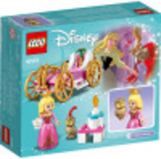LEGO Disney Aurora’s Royal Carriage 43173 Creative Princess Building Kit, New 2020 (62 Pieces)
