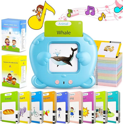 Talking Flash Cards for Toddler 1-6 Year Olds, Learning Montessori Toys with 510 Sight Words, Pocket Speech for Toddlers Therapy Toys, Children's Sensory Preschool Learning Educational Birthday Gifts