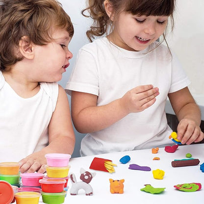 Cutedeer Air Dry Clay Kit, 36 Colors Modeling Clay for Kids, Soft Squishy Molding Clay with Sculpting Tools and Tutorials, Arts Crafts Gift for Boys Girls