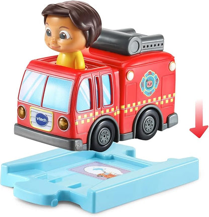 VTech CoCoMelon Go! Go! Smart Wheels Nina’s Fire Truck and Track