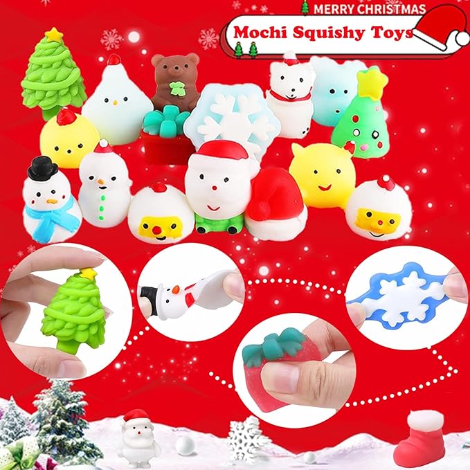 118 Pcs Christmas Party Favors for Kids, Goodie Bag Stuffers, Pop Fidget Toys, Treasure Box Toys, Classroom Prizes, Goody Bags, Christmas Stocking Stuffers for Kids