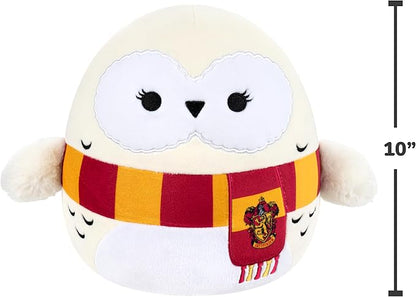 Squishmallows Original “Harry Potter” 10in Hedwig with Scarf Plush - Ultrasoft Official Jazwares Plush (Medium-Sized)