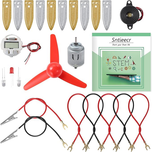 Sntieecr Fruit Battery Science Experiment Kit with Instruction, Potato Science Educational Kit for School Science Project, Kids DIY STEM Lab Experiments