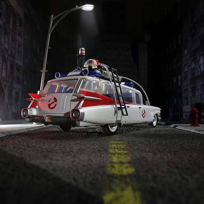 Ghostbusters Plasma Series Ecto-1 (1984), 1:18 Scale Toy Car, Toys for Ages 14+