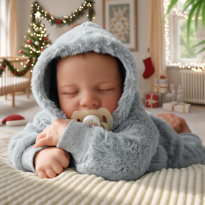 BABESIDE Lifelike Reborn Baby Dolls Boys - 17-Inch Real Baby Feeling Realistic-Newborn Baby Doll Full Body Vinyl Real Life Baby Dolls with Toy & Gift Box for Kids Age 3+