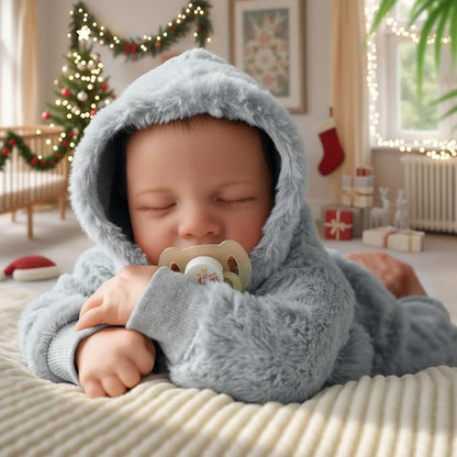 BABESIDE Lifelike Reborn Baby Dolls Boys - 17-Inch Real Baby Feeling Realistic-Newborn Baby Doll Full Body Vinyl Real Life Baby Dolls with Toy & Gift Box for Kids Age 3+