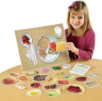 Learning Resources Magnetic Healthy Foods, Magnetic Food, 34 Pieces, Ages 3+