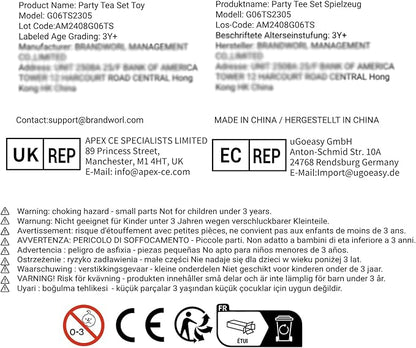 GAGAKU Wooden Tea Set for Little Girls Tea Set for Toddler Food Pretend Play Accessories Kids Kitchen Playset Tea Set for Toddlers