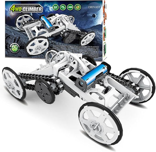 STEM Projects for Kids Ages 8-12 | STEM Kits for Kids | Electronics Circuits Engineering and Science Experiments for Teens | 4WD Climbing Vehicle,DIY STEM Toys for Boys and Girls