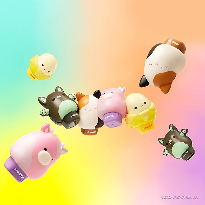 Lip Smacker Squishmallows Moisturizing Lip Balm, Fun Soft Squishy Collectible Top, Hydrates & Smooths – Patty