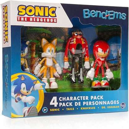 TCG Toys Bend-EMS - Sonic The Hedgehog - The Original Bendable, posable Actions Figures from The 90's are Back! Great Birthday Gifts for Kids, Boys, and Girls